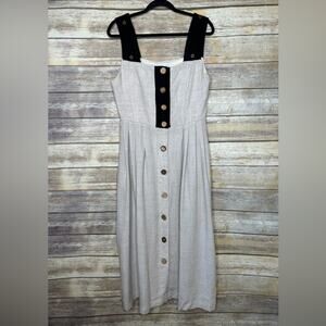 Oktoberfest cottage core dress M Misto Lino 100% linen